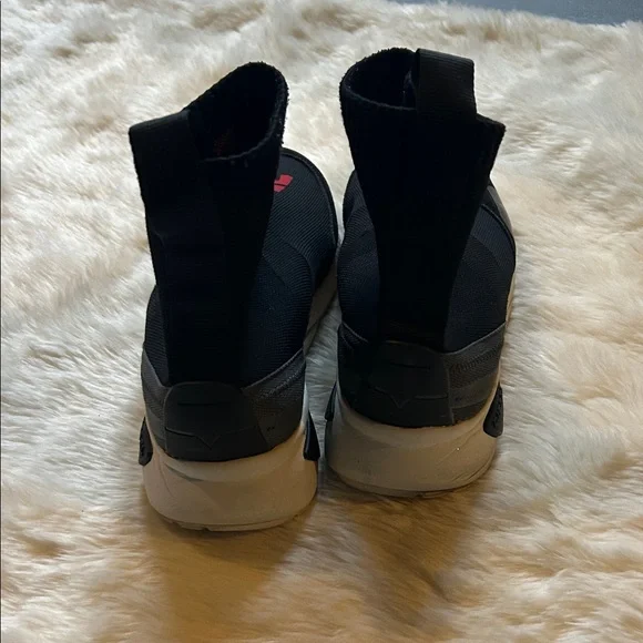 Diesel Black and Red High-Top Sneakers - was $275